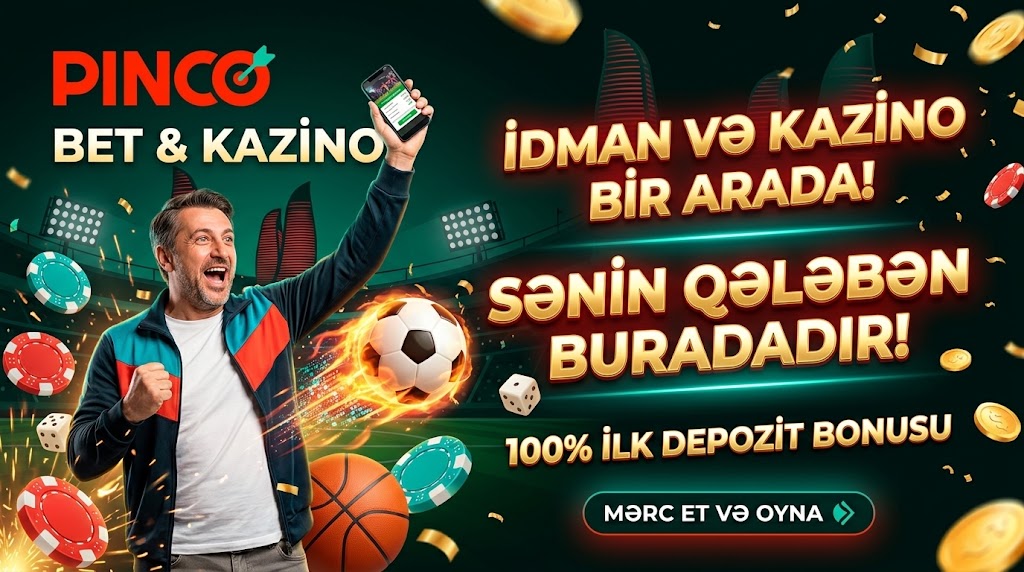 Pinco bet və kazino idman mərcləri